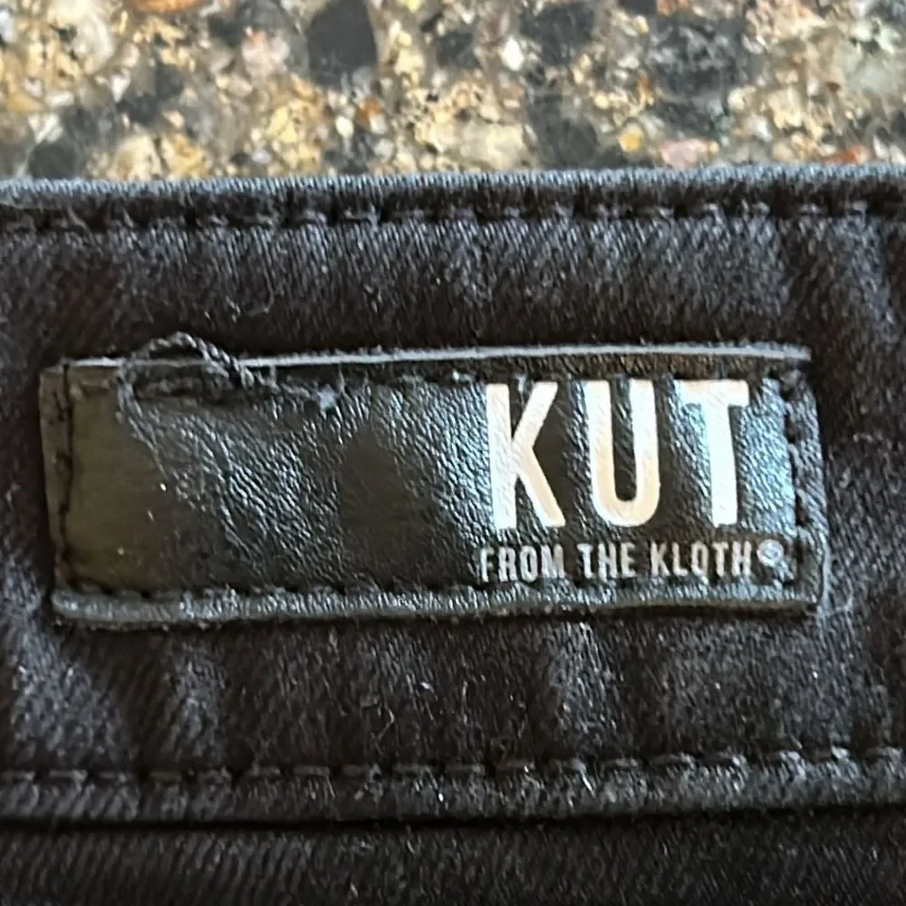 Kut from the Kloth Black Distressed Jean Shorts